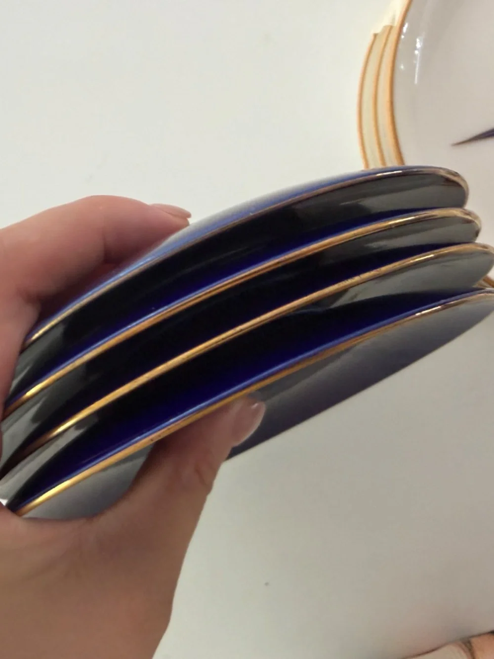 Koransha Arita Porcelain saucer Plates 2 sets
